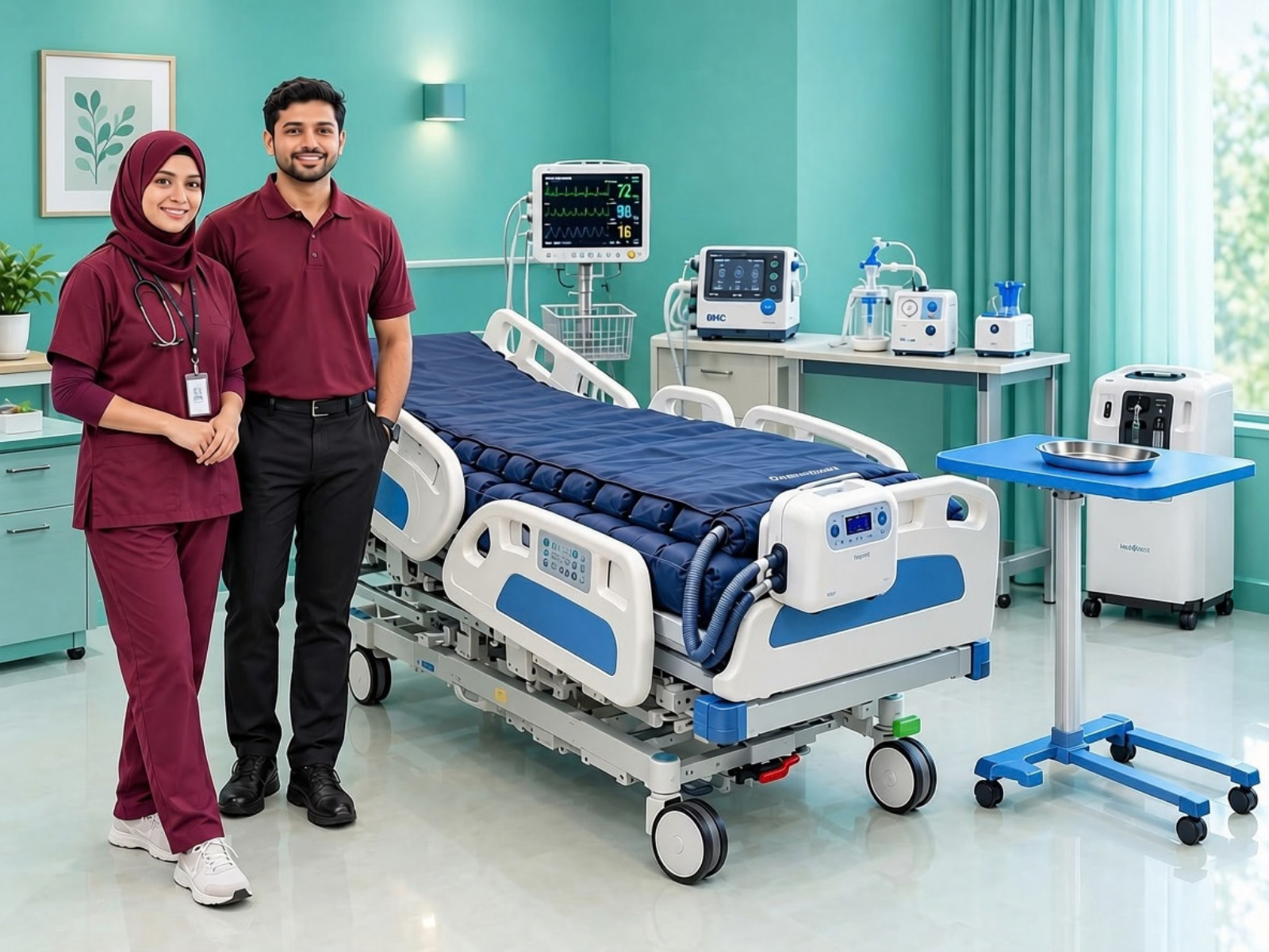 ICU at Home medical equipment and professional care support in Kerala